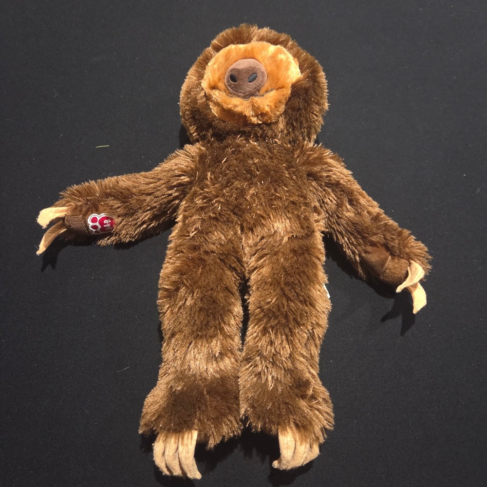 Build-A-Bear Workshop Brown Sloth Plush Shaggy Hanging Hands 17 Inch Toy